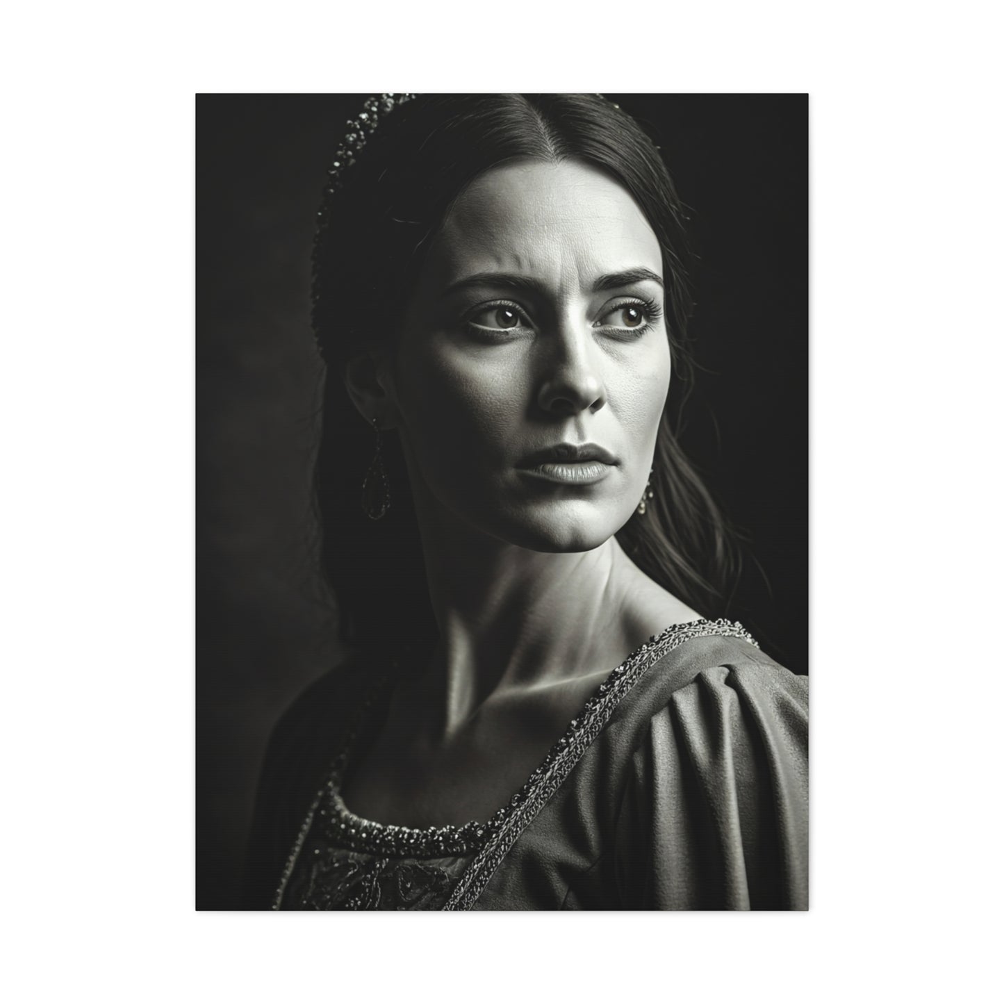 Quiet Grace Black & White Portrait Wall Art & Canvas Prints
