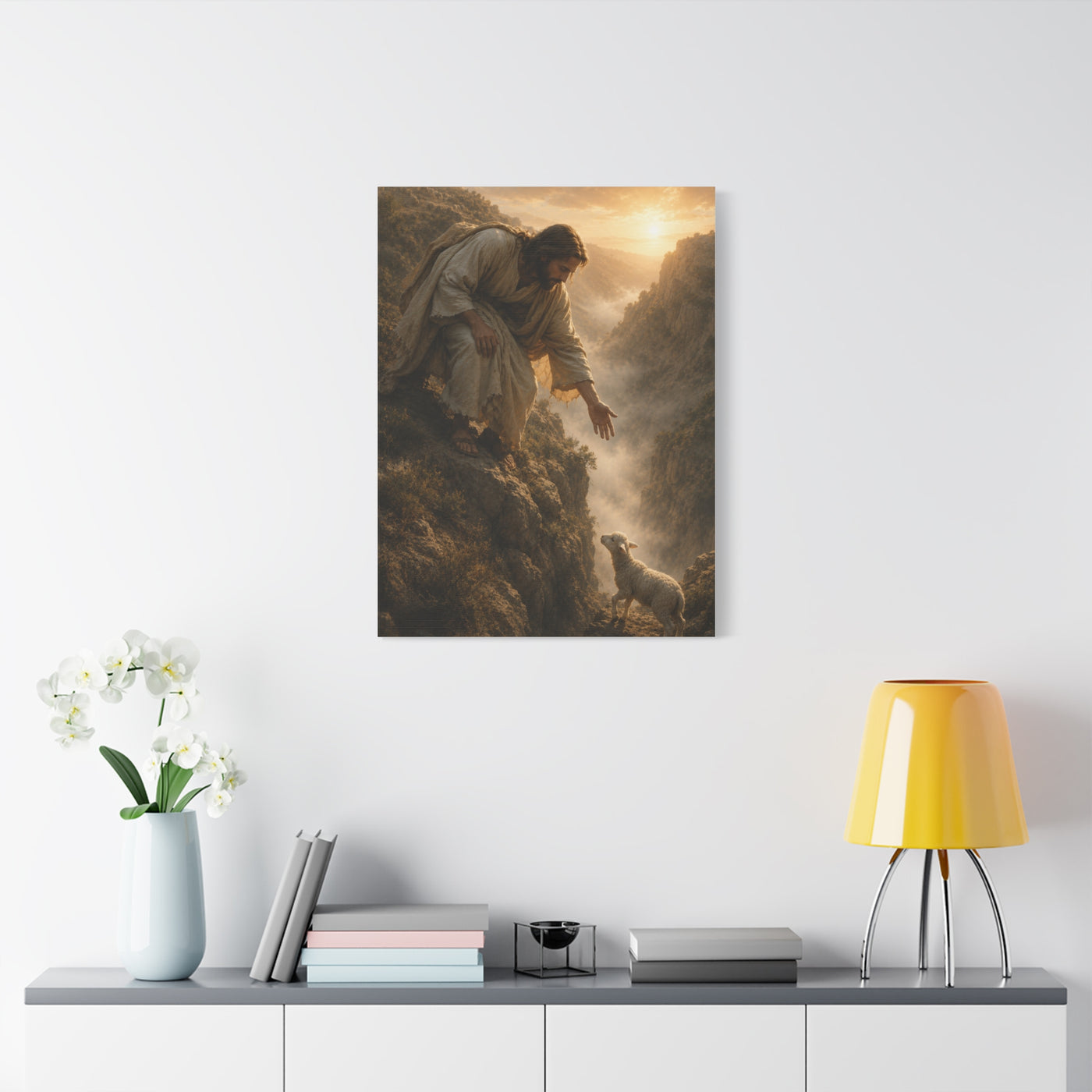 Leaves the 99 Shepherd Rescue Scripture Wall Art & Canvas Print