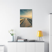Wooden Boardwalk to the Ocean Horizon Wall Art & Canvas Prints