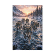 Alpine Dawn Wolf Pack Advance Wall Art & Canvas Print
