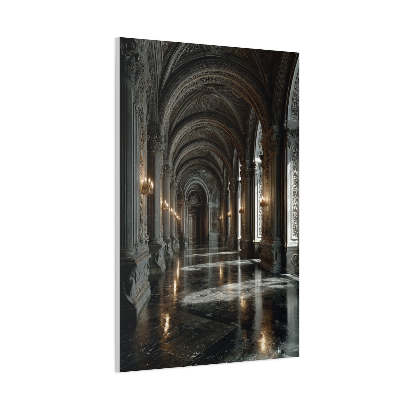 Grand Neoclassical Corridor Wall Art & Canvas Print