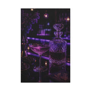 Violet Cocktail Lounge Still Life Wall Art & Canvas Print