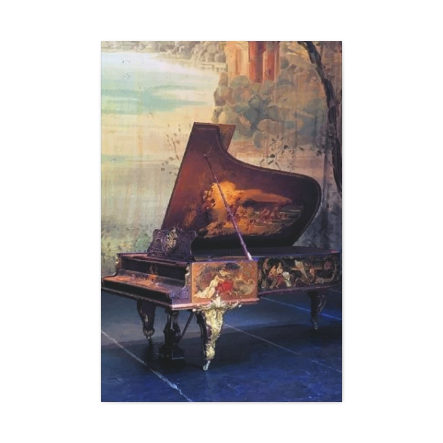Antique Grand Piano Wall Art & Canvas Prints