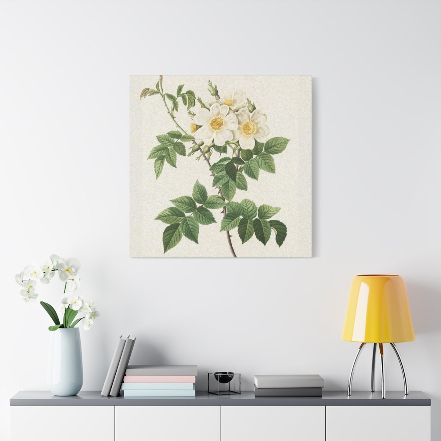 White Flower Wall Art & Canvas Prints