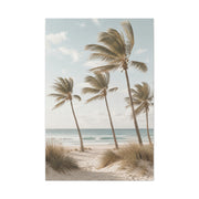 Coastal Palm Breeze Minimal Trees Wall Art & Canvas Print