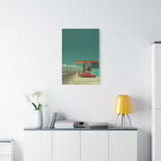 Minimal Desert Station Composition Wall Art & Canvas Print