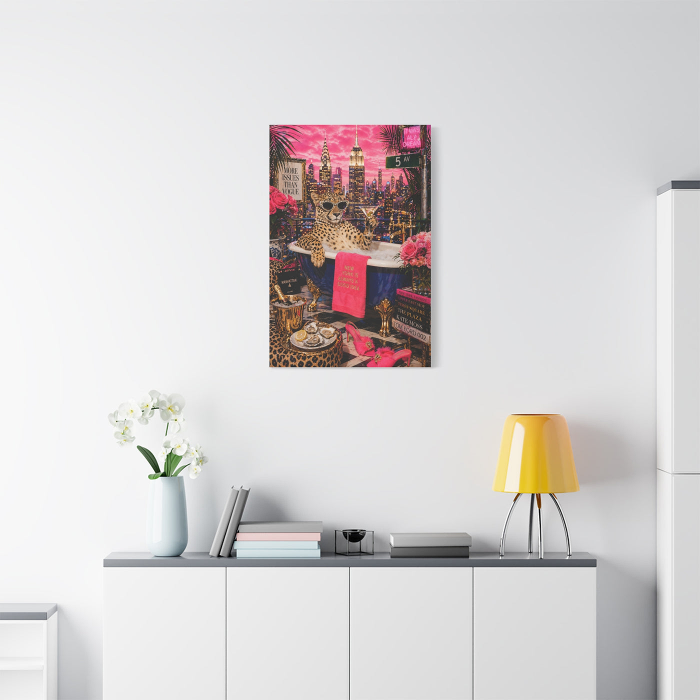 Pop Surreal NYC Luxury Scene Wall Art & Canvas Print