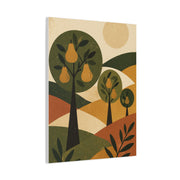 Stylized Orchard Landscape Wall Art & Canvas Print
