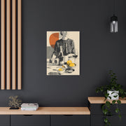 Minimalist Line Art Dining Scene Wall Art & Canvas Print
