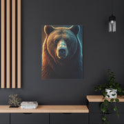 Warm & Cool Contrast Grizzly Portrait Wall Art & Canvas Prints