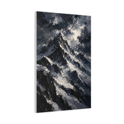 Impasto Oil Alpine Peak Wall Art & Canvas Print