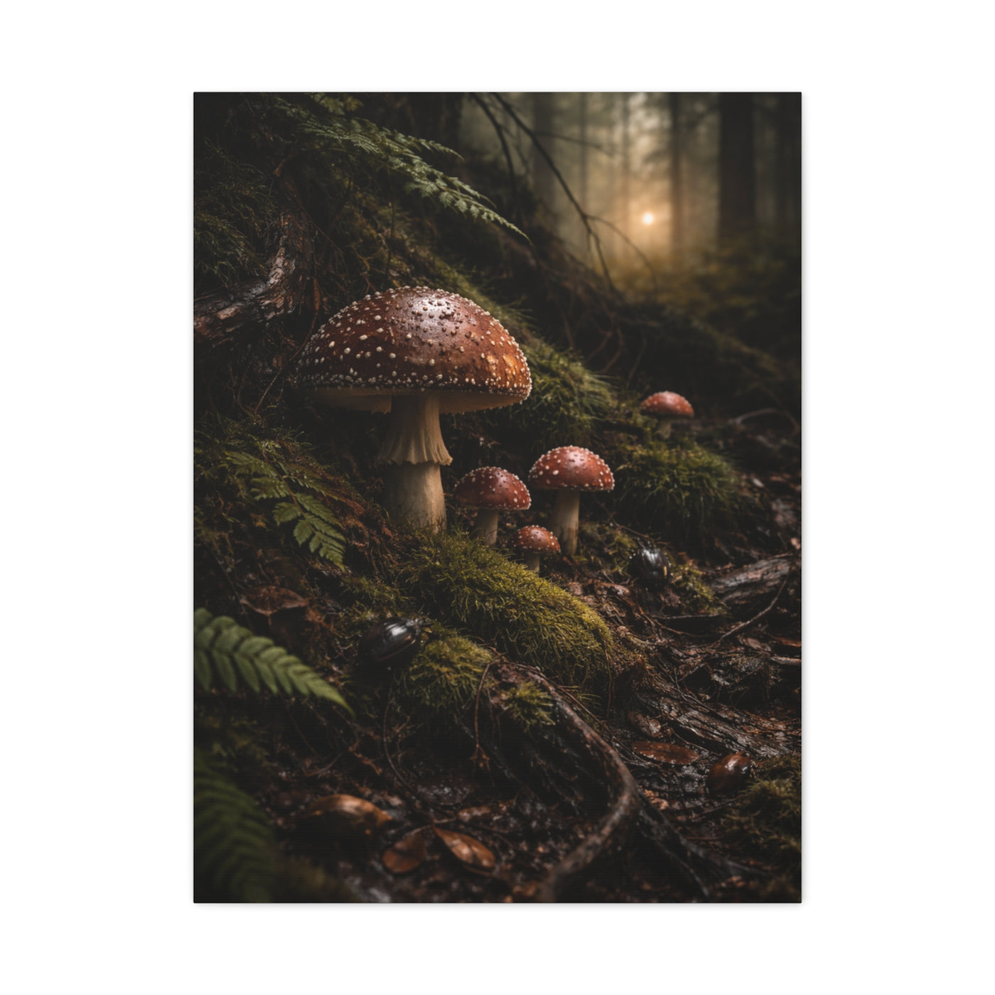Dark Goblincore Forest Floor Wall Art & Canvas Print