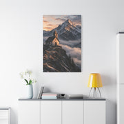 Lone Alpine Chapel Sunrise Wall Art & Canvas Print