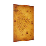 Old Pirate Island Chart Wall Art & Canvas Prints