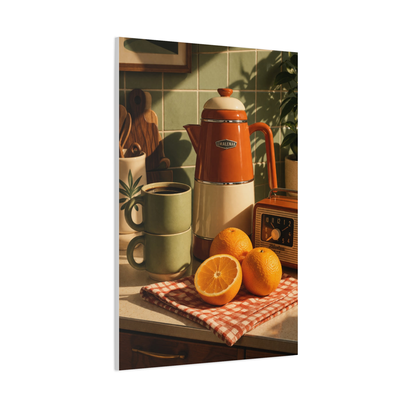 Retro Kitchen Still Life Composition Wall Art & Canvas Print