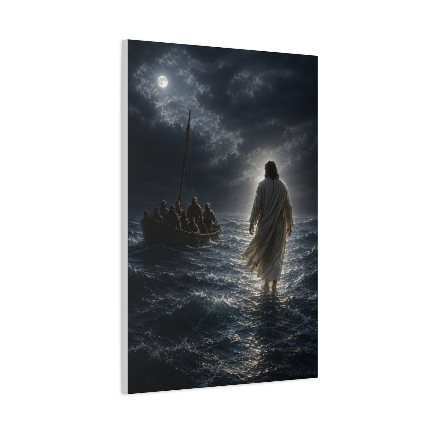 Jesus Walking on Water Scripture Wall Art & Canvas Print