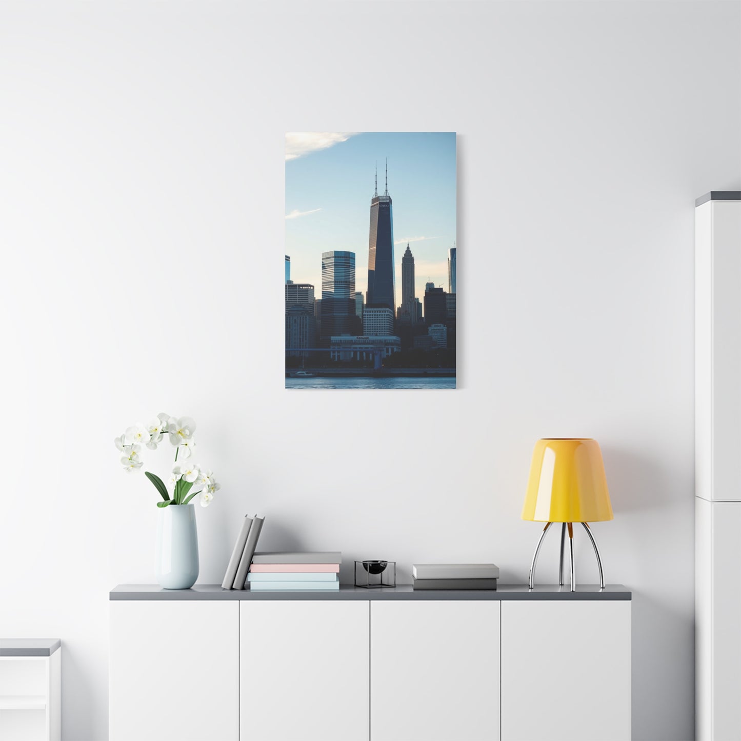 Chicago Skylines Art Canvas Art 6 Wall Art & Canvas Print
