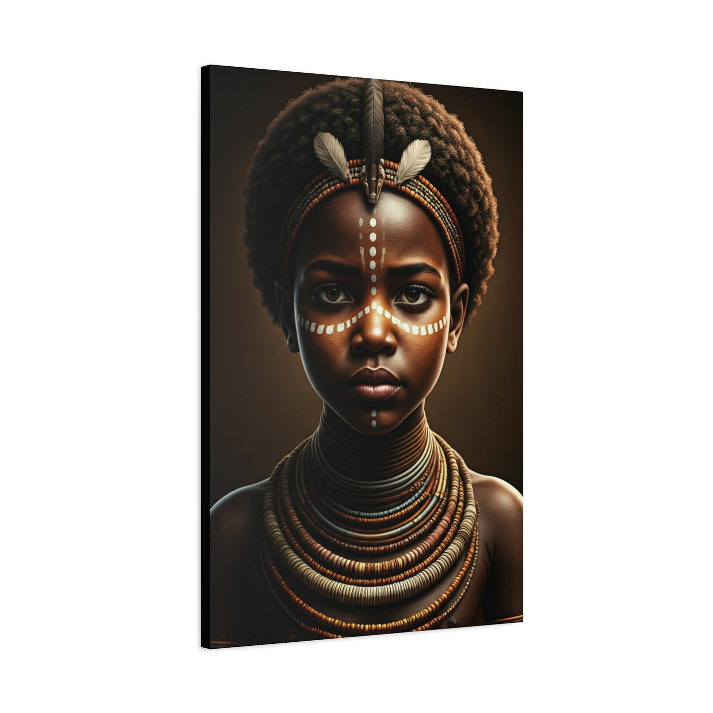 Golden Spirit Child Portrait Wall Art & Canvas Prints