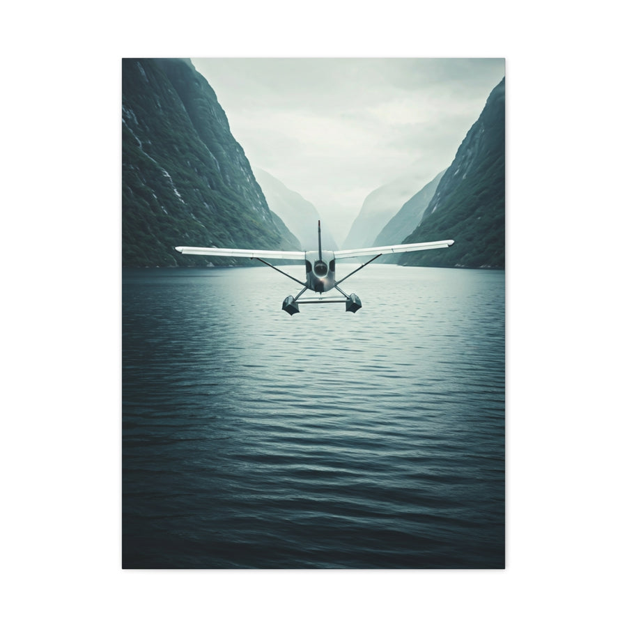 Seaplane Fjord Landing Wall Art & Canvas Prints