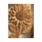 Artisan Woven Sunflower Relief Wall Art & Canvas Print