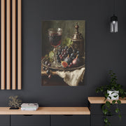 Old Master Fig and Wine Still Life Wall Art & Canvas Print