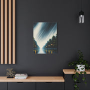 Night Avenue Light Flow Wall Art & Canvas Prints