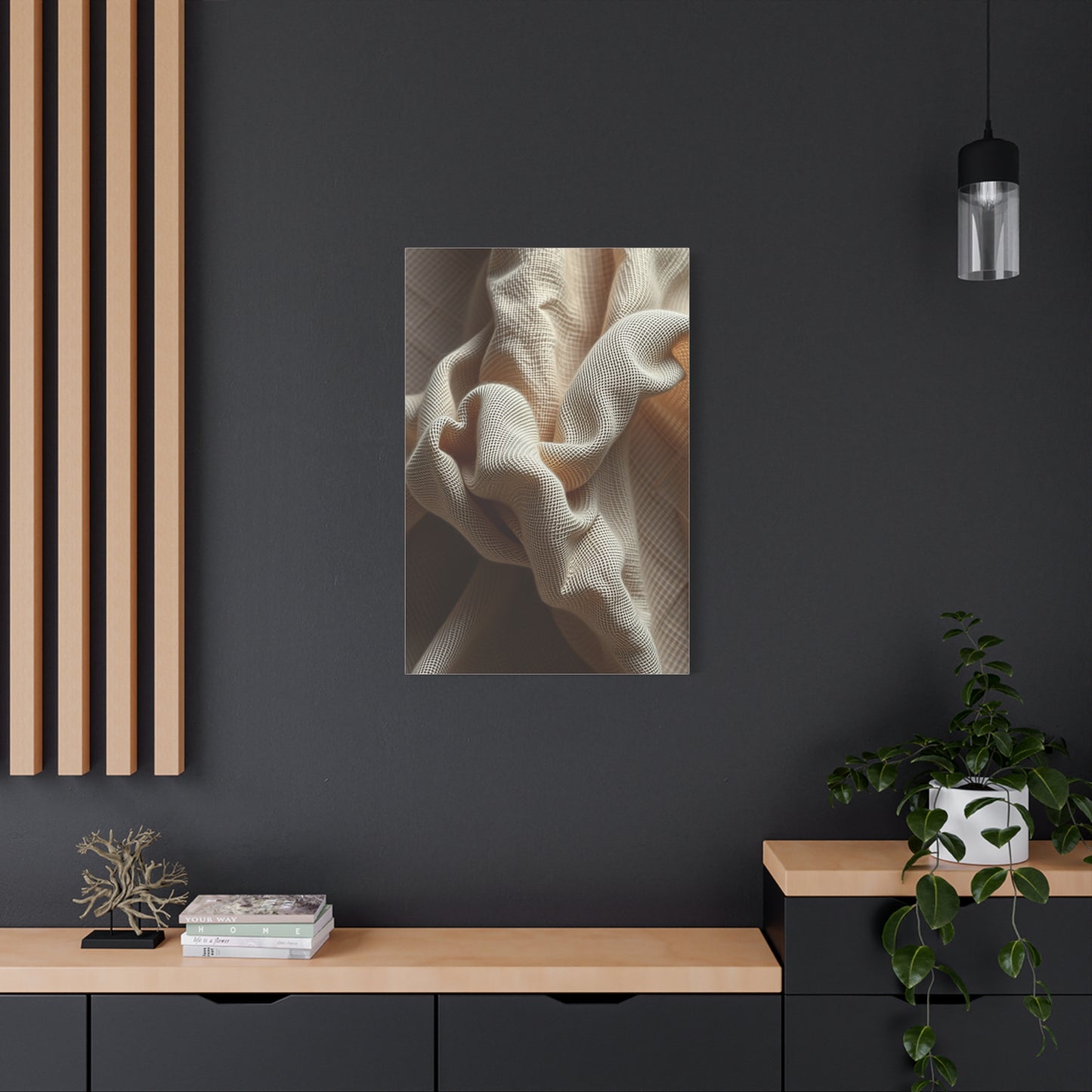 Supreme Taupe, Linen, and Gray Art Beautiful Collection Wall Art & Canvas Print
