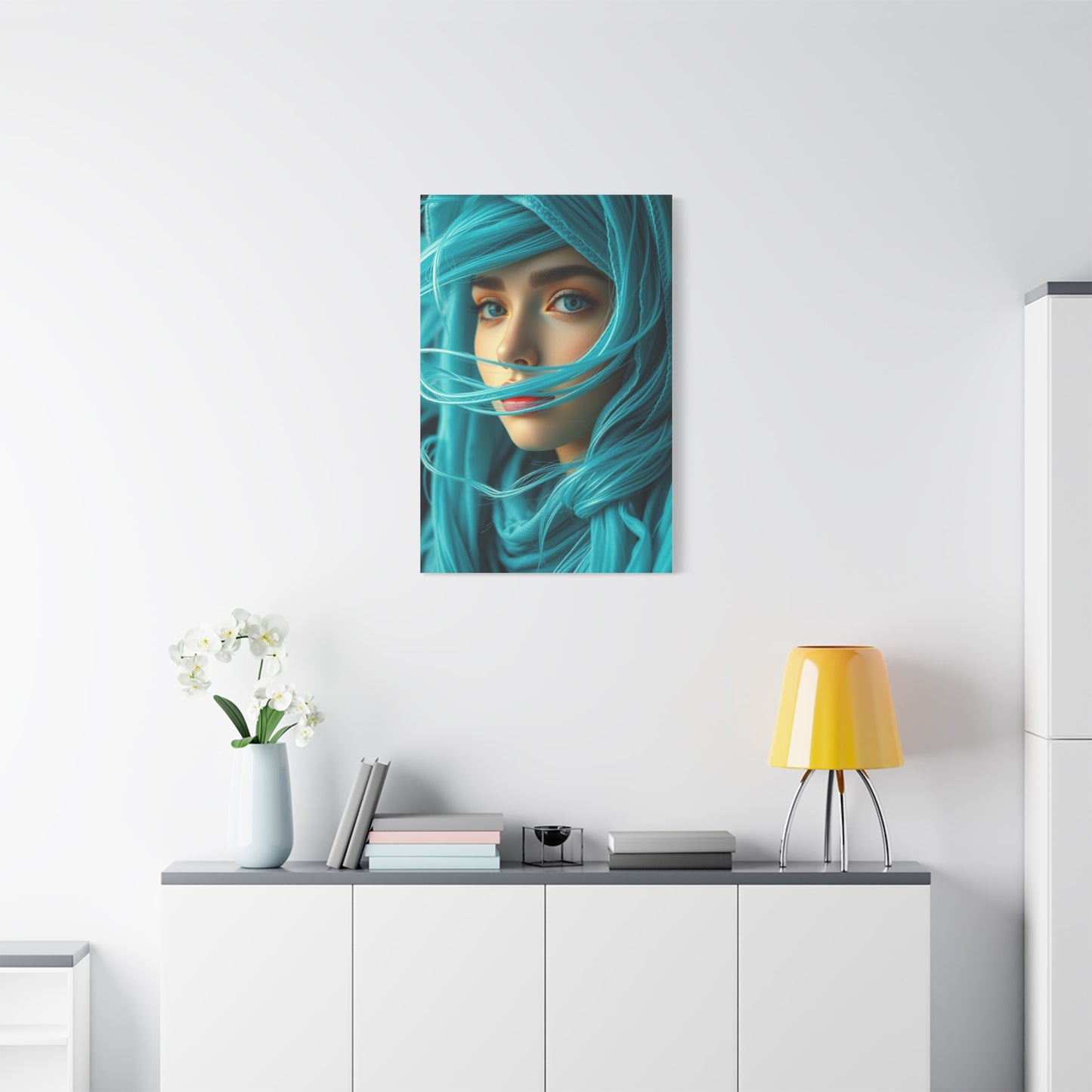 Cerulean Elegance Artwork wall art & canvas print