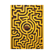 Interactive Yellow Maze Geometric Panel Wall Art & Canvas Print