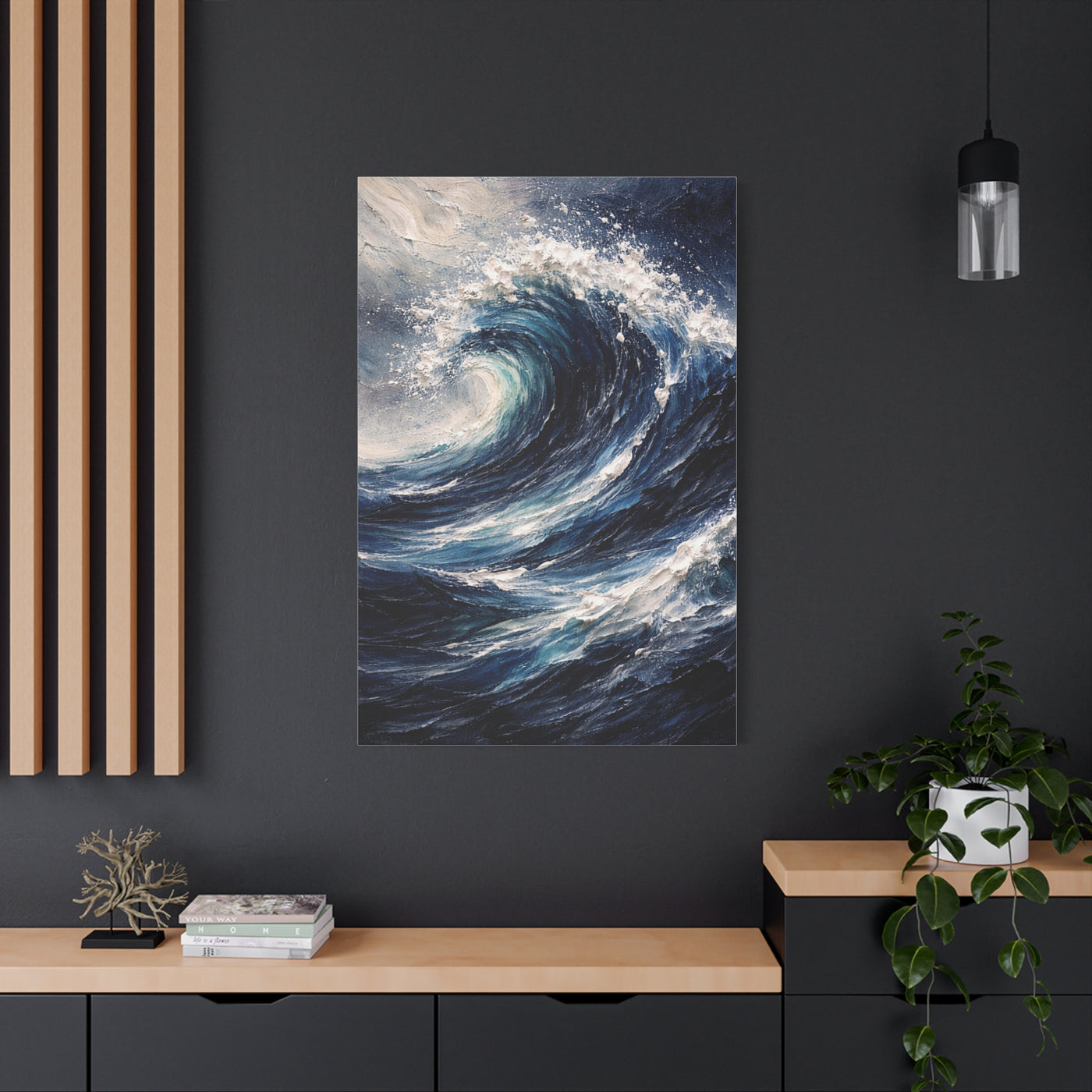 Dynamic Ocean Wave Expression Wall Art & Canvas Print