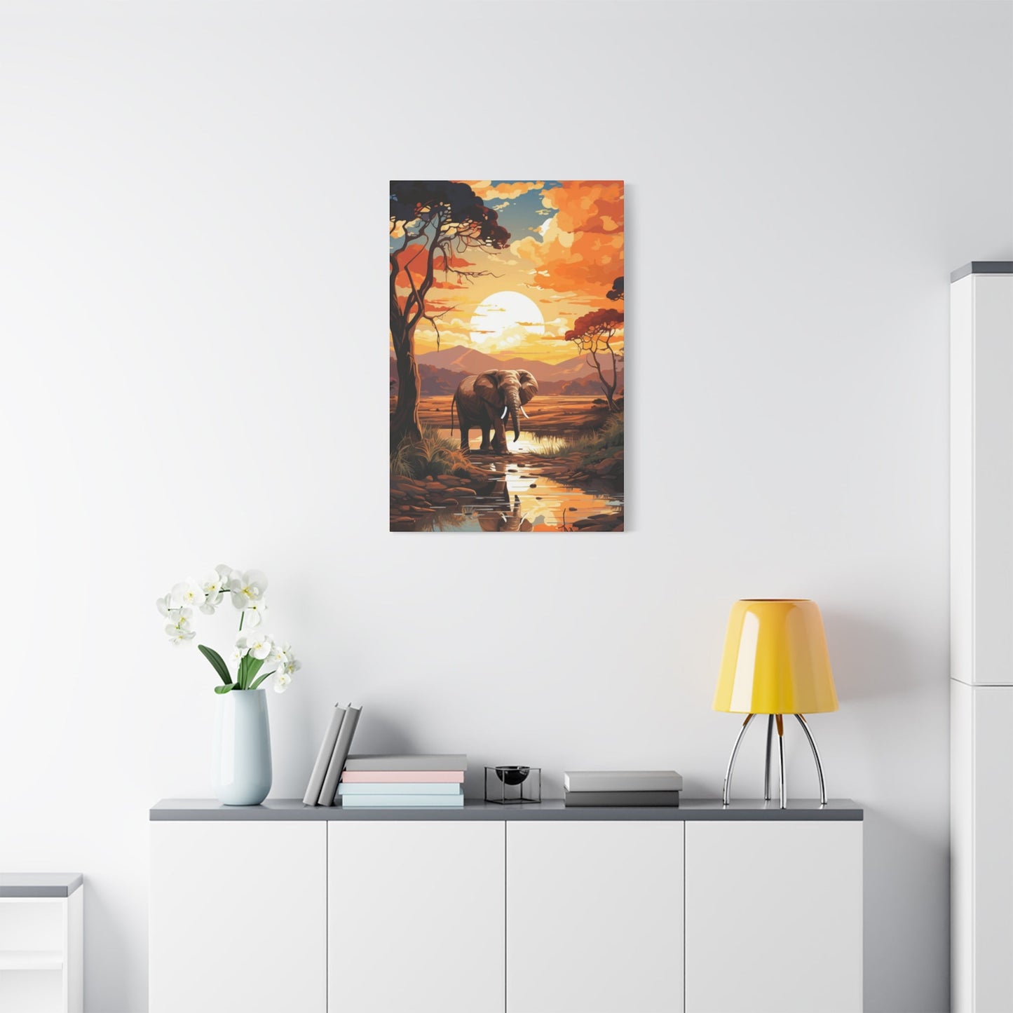 Elephant in Africa Wall Art & Canvas Prints