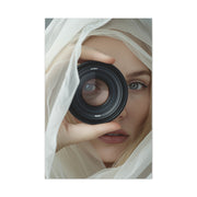 Surreal Lens Portrait Veiled Muse Wall Art & Canvas Print