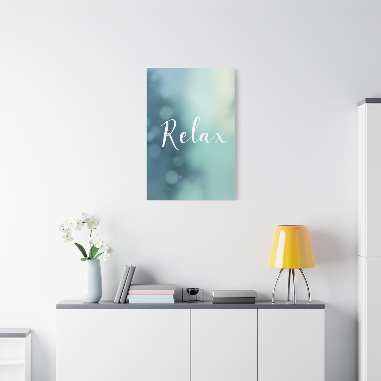 Relax Calm Typography Wall Art & Canvas Prints