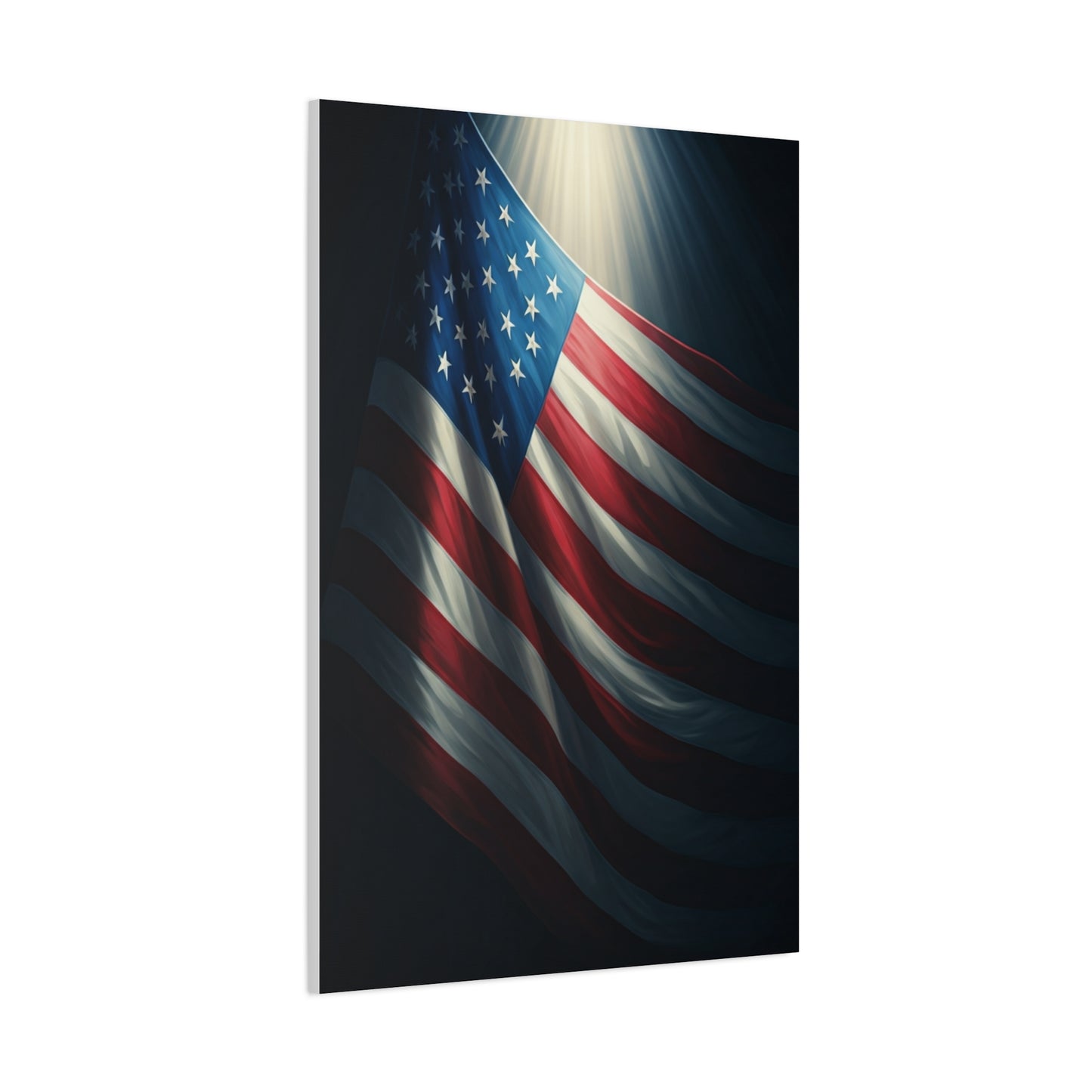 Spotlight American Flag Honor Wall Art & Canvas Prints