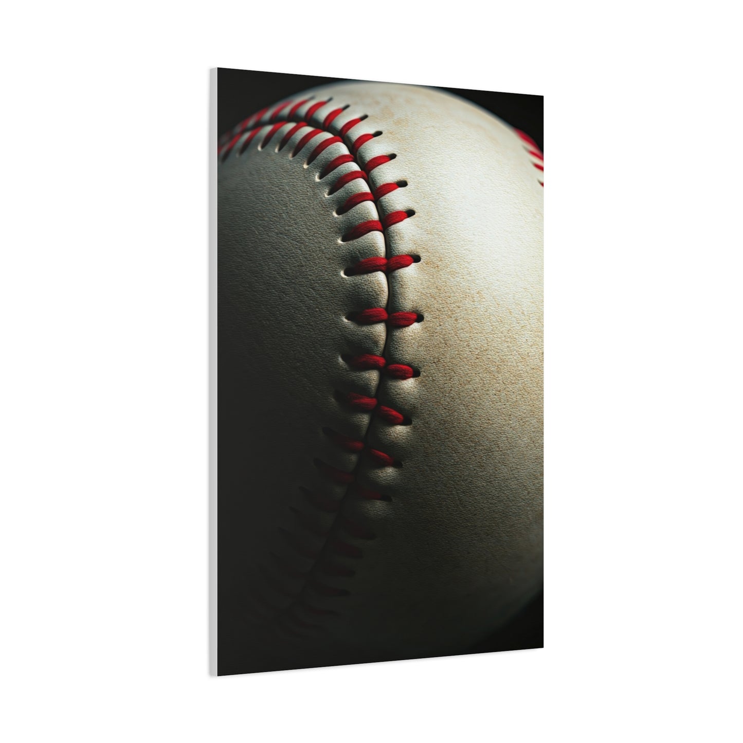 Close-Up Baseball Stitch Detail Wall Art & Canvas Prints