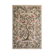 Folk Art Botanical Tree Embroidery Panel Wall Art & Canvas Print