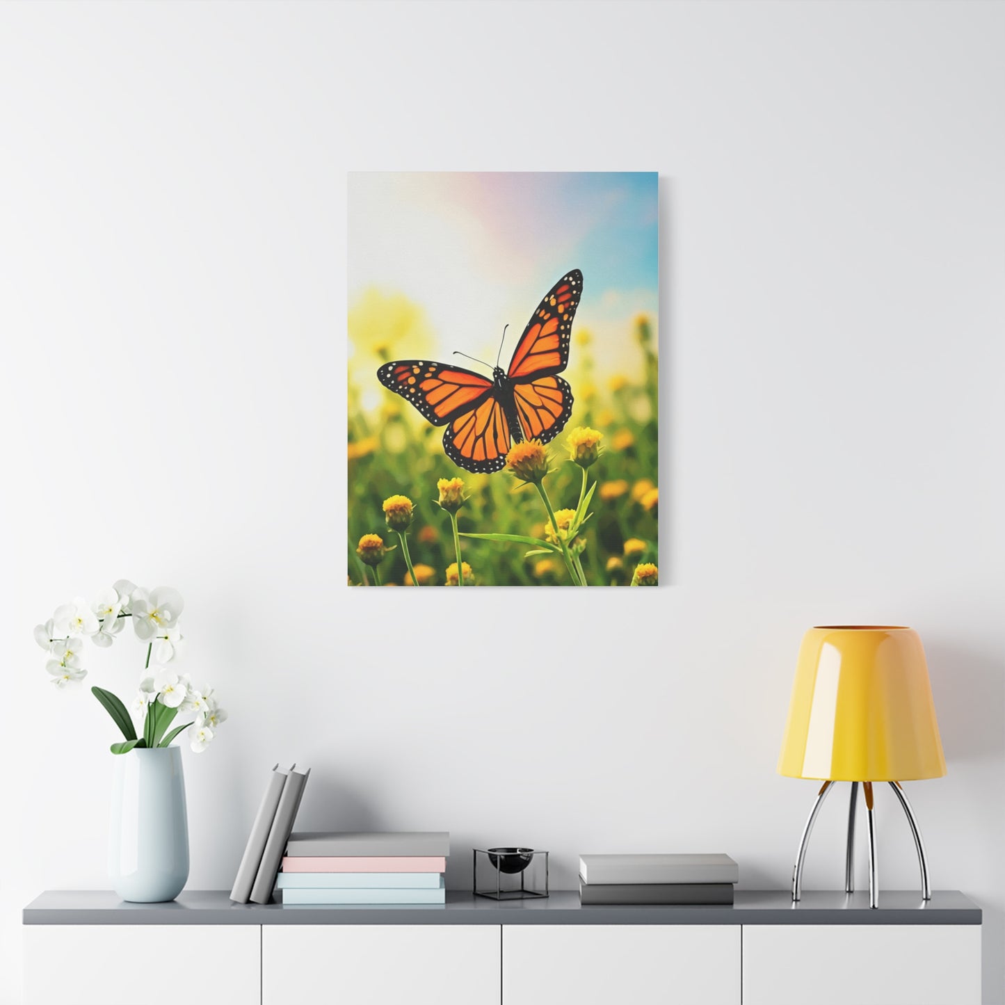 Monarch Butterfly Meadow Flight Wall Art & Canvas Prints