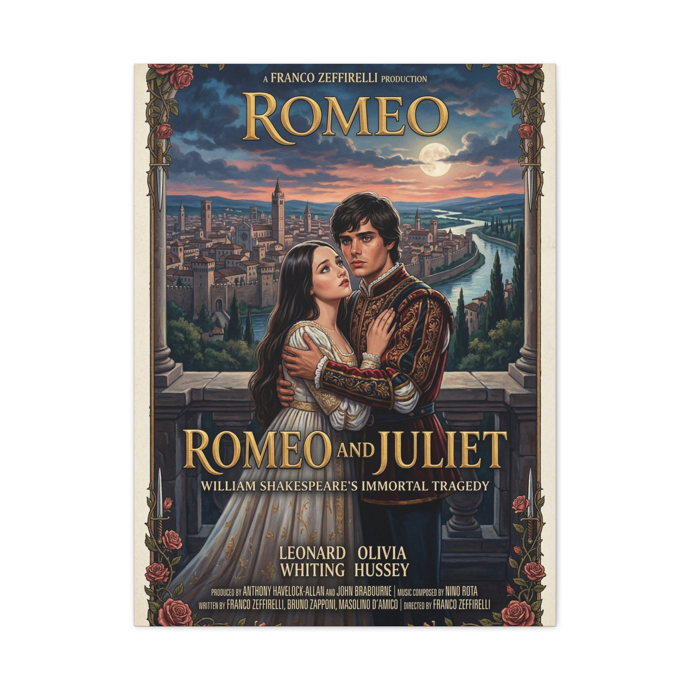 Romeo and Juliet Movie Poster Wall Art & Canvas Print