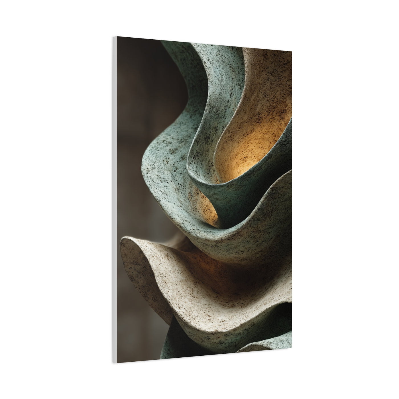 Sculptural Flow Abstract Form Wall Art & Canvas Print