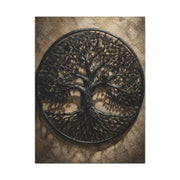 Metal Tree of Life Sculptural Relief Trees Wall Art & Canvas Print