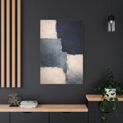 Navy and Stone Color Block Composition Wall Art & Canvas Print