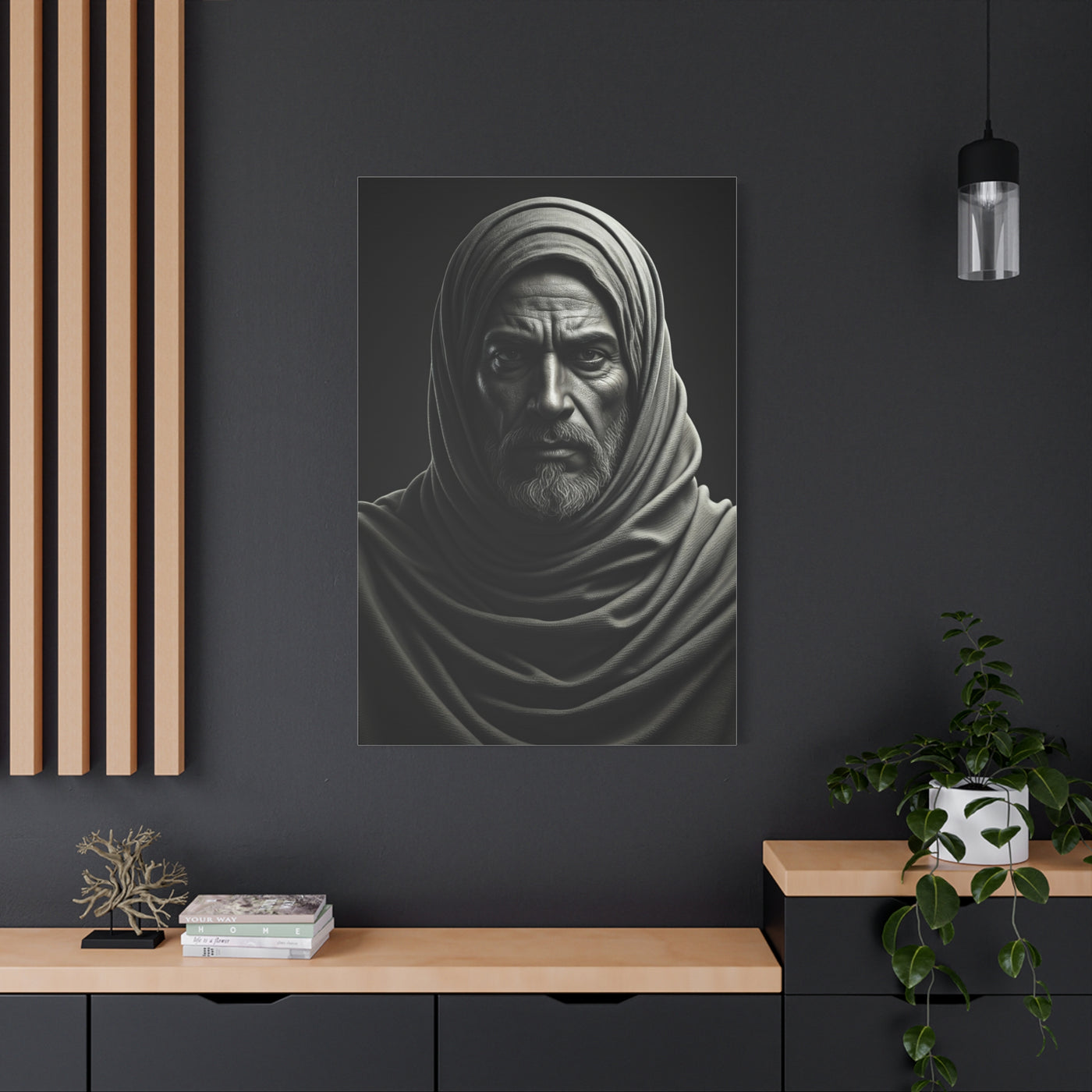 Silent Strength Black & White Elder Portrait Wall Art & Canvas Prints