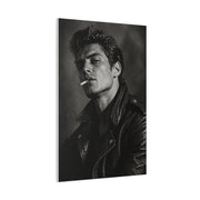 Rebel Leather Jacket Portrait Wall Art & Canvas Print