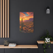 Golden Hour Saguaro Desert Southwest Wall Art & Canvas Print
