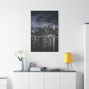 New York City Skyline at Night Wall Art & Canvas Print