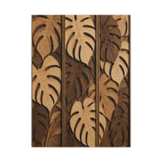 Layered Monstera Wood Panel Tropical Wall Art & Canvas Print