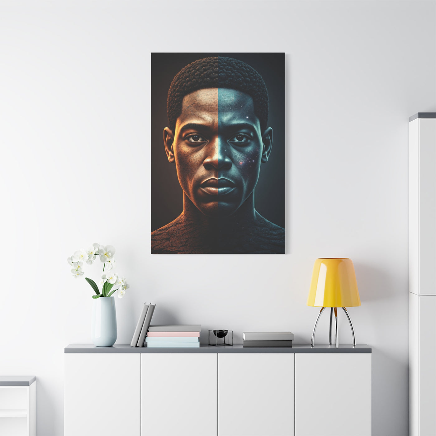 Dual Eclipse Identity Abstract Wall Art & Canvas Prints
