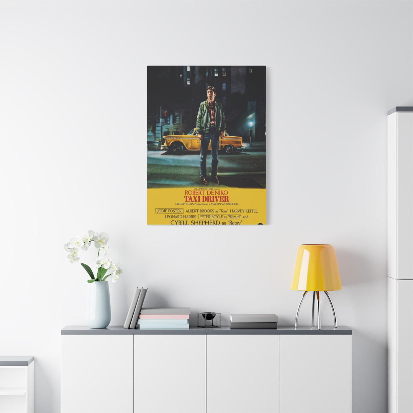 Taxi Driver 1976 Movie Poster Wall Art & Canvas Print