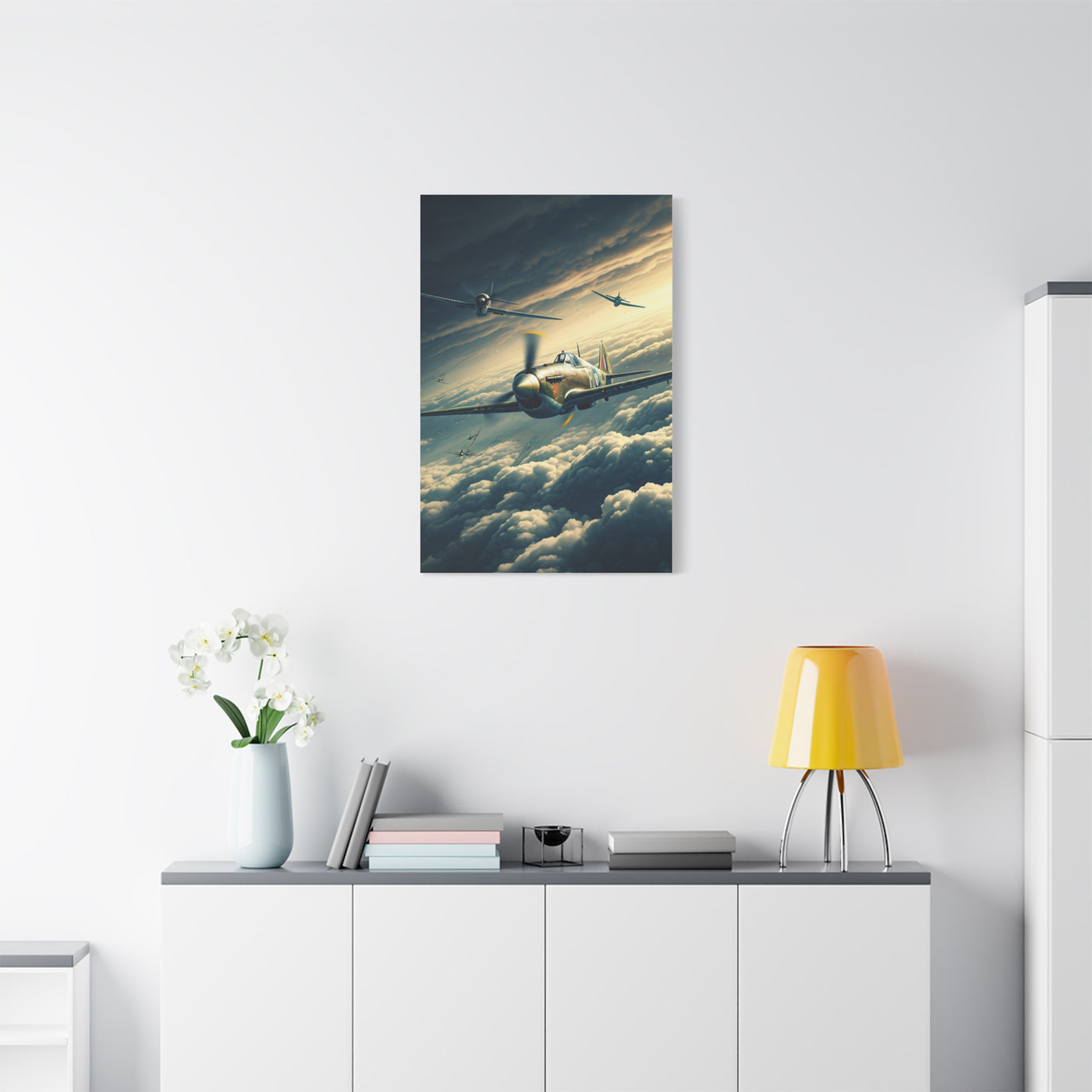 Squadron Flight Over Endless Skies Wall Art & Canvas Prints