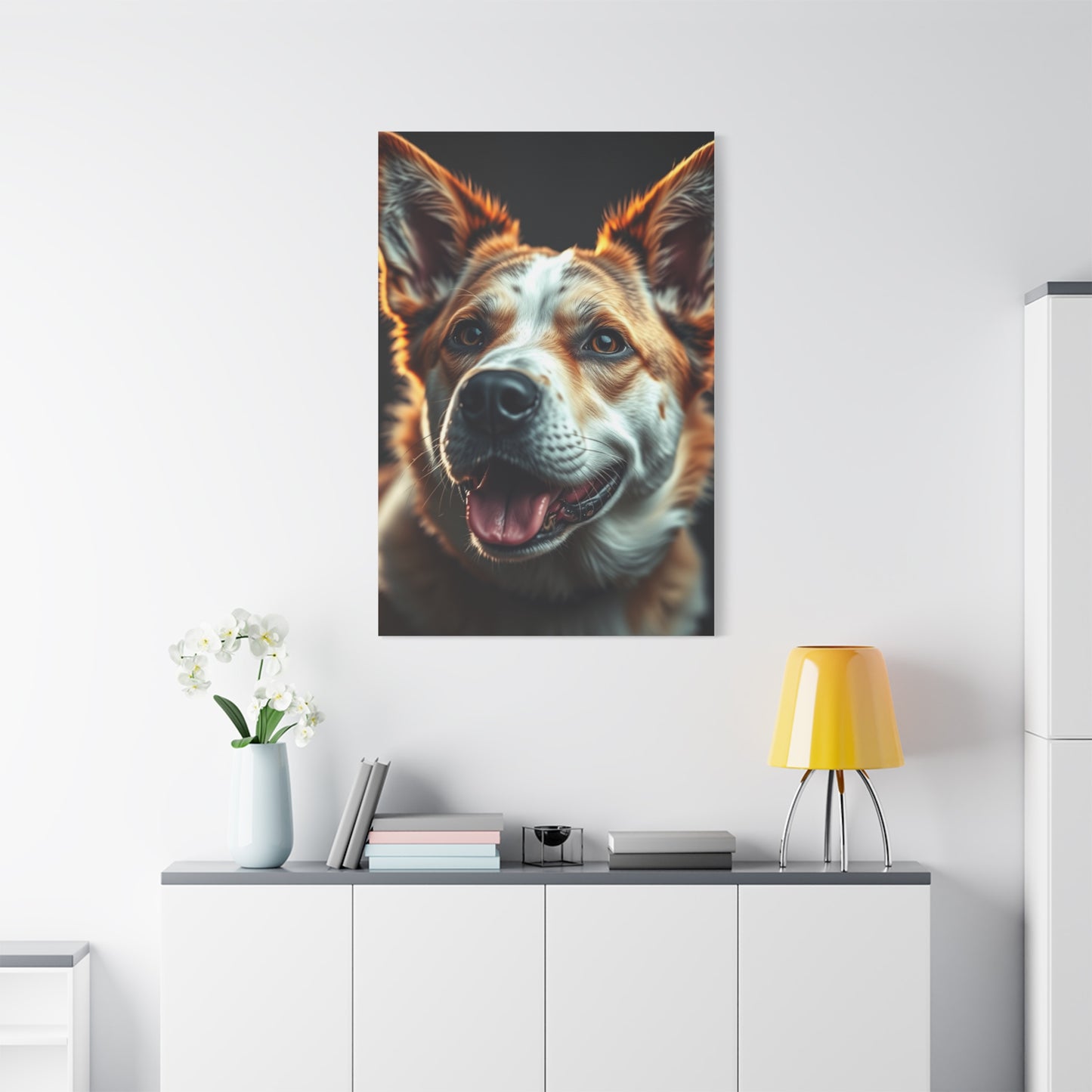 Aristocratic Dog Tableau Wall Art & Canvas Print